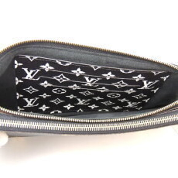 Louis Vuitton Double Zip Pochette Monogram Giant Black Leopard - Picture 7 of 9
